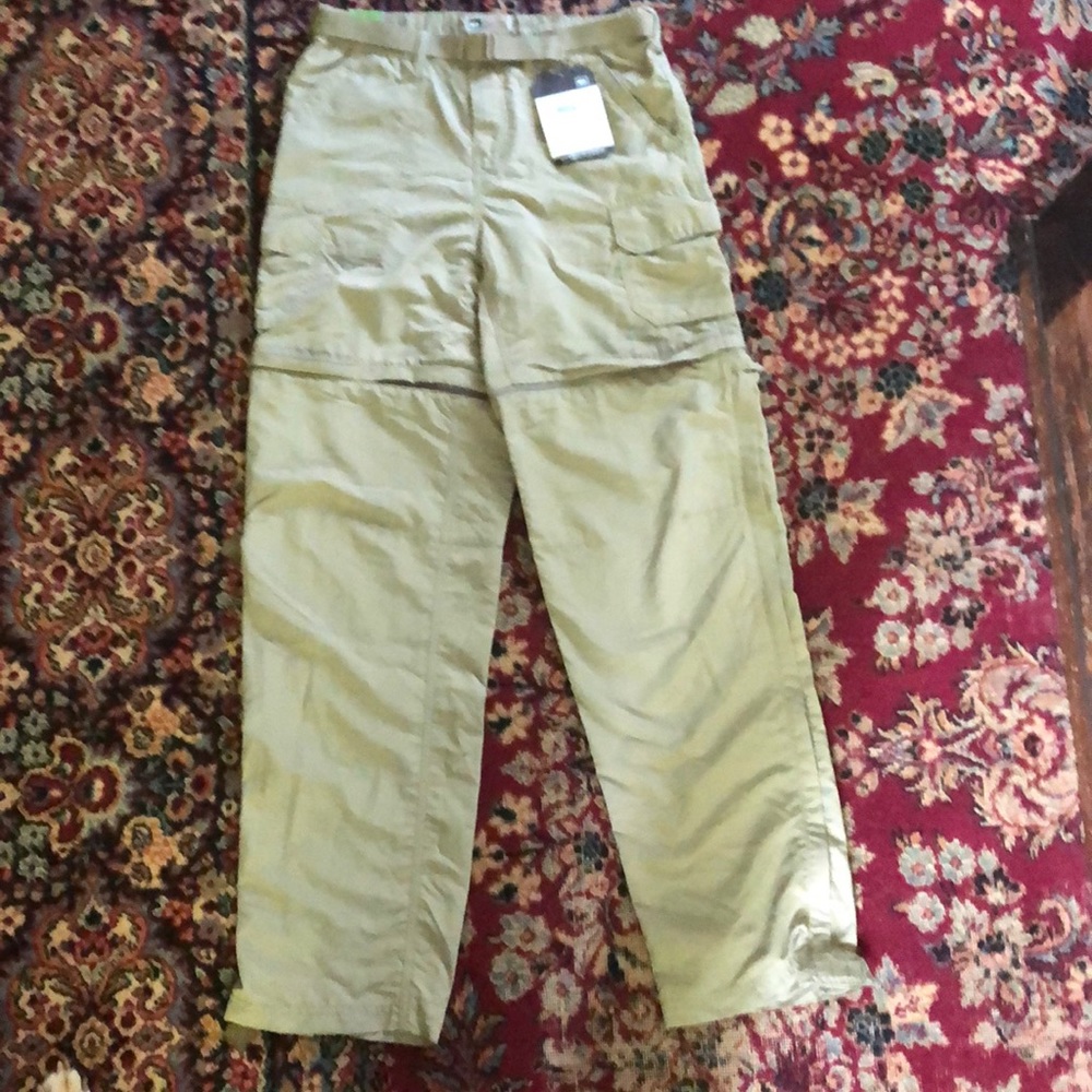 NWT REI hiking pants sz 4 - Tan -zip off to shorts